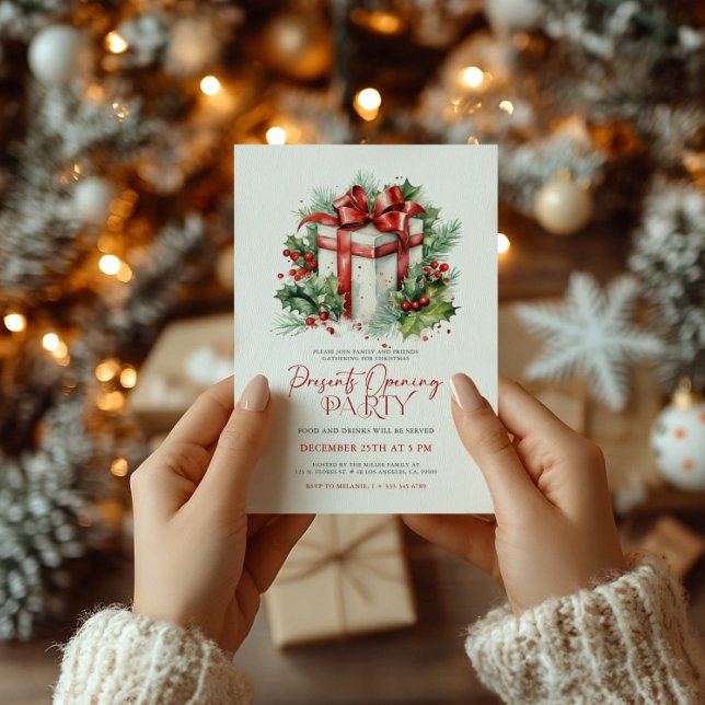Create Your Christmas Present Opening Party Invite (Creator Uploaded)
