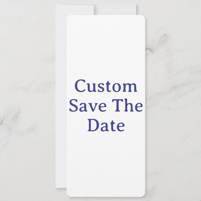 Create Your Custom 4" x 9.25" Rounded Save The Date (Front)