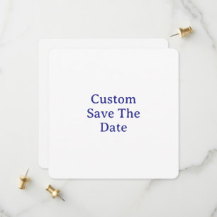 Create Your Custom 5.25" x 5.25" Rounded Save The Date