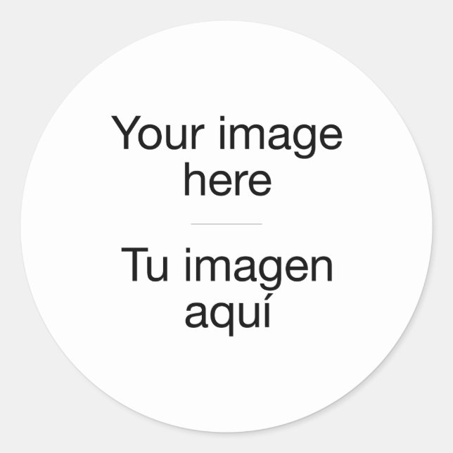 Create your custom design with your own photos classic round sticker (Front)