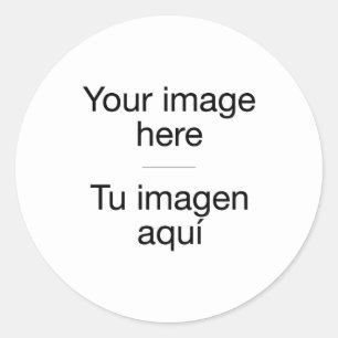 Create your custom design with your own photos classic round sticker