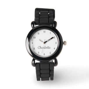 Create Your Custom Name Personalised Girls Silver Watch