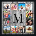 Create Your Custom Photo Collage Rustic Farmhouse<br><div class="desc">Create your own personalised 12 Instagram photo collage print with your custom images on a rustic farmhouse style wooden plank background. Add your favourite photos, designs or artworks to create something really unique. To edit this design template, simply upload your own image as shown above. You can easily add more...</div>