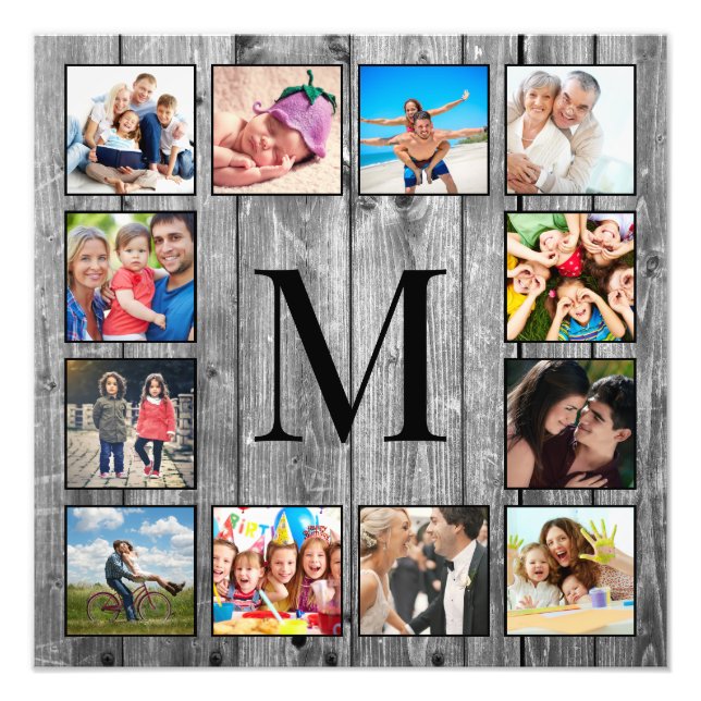 Create Your Custom Photo Collage Rustic Farmhouse (Front)