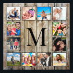 Create Your Custom Photo Collage Rustic Farmhouse<br><div class="desc">Create your own personalised 12 Instagram photo collage print with your custom images on a rustic farmhouse style wooden plank background. Add your favourite photos, designs or artworks to create something really unique. To edit this design template, simply upload your own image as shown above. You can easily add more...</div>