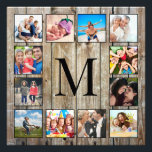 Create Your Custom Photo Collage Rustic Farmhouse<br><div class="desc">Create your own personalised 12 Instagram photo collage print with your custom images on a rustic farmhouse style wooden plank background. Add your favourite photos, designs or artworks to create something really unique. To edit this design template, simply upload your own image as shown above. You can easily add more...</div>