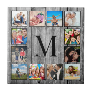 Create Your Custom Photo Collage Rustic Farmhouse Ceramic Tile