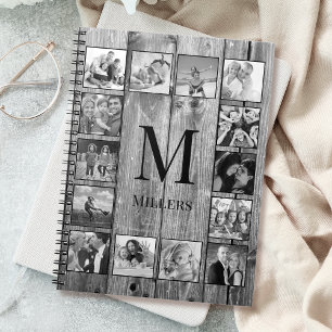 Create Your Custom Photo Collage Rustic Farmhouse Notebook