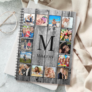 Create Your Custom Photo Collage Rustic Farmhouse Notebook