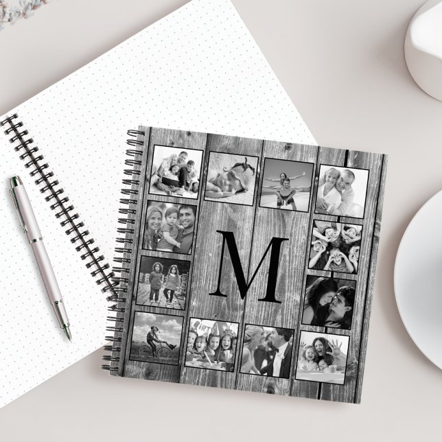 Create Your Custom Photo Collage Rustic Farmhouse Notebook (Creator Uploaded)