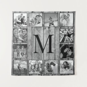 Create Your Custom Photo Collage Rustic Farmhouse Tapestry