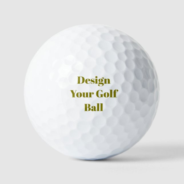Create Your Custom Value Golf Ball (Front)