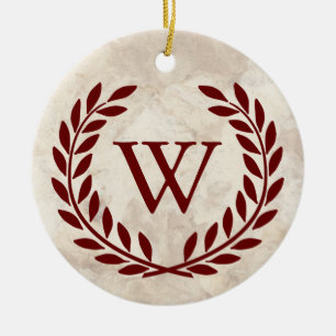 Create Your Decorative Monogram Ceramic Ornament