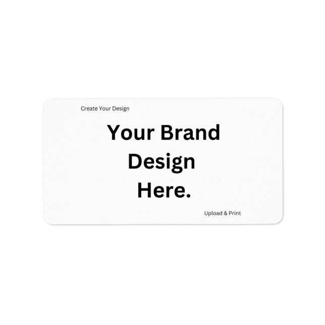 Create Your Design and Print Return Address Label (Front)