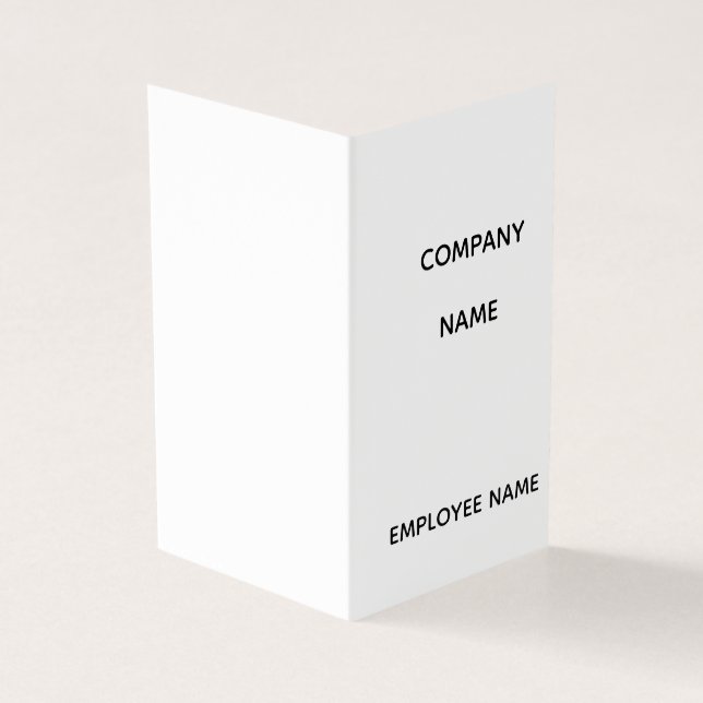 Create your design here add your text logo business card (Outside)