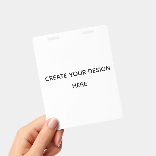 Create your design here add your text logo hare ID badge (Handheld)