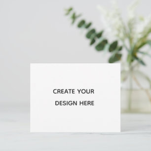 Create your design here add your text logo hare postcard