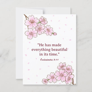 Create Your Desired Bible Art Floral Postcard 
