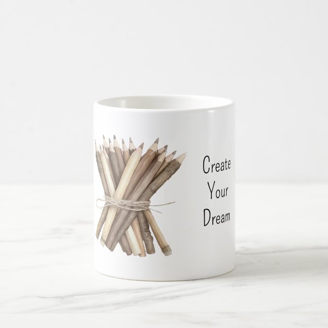 Create Your Dream Pencils Artist Coffee Mug (Center)