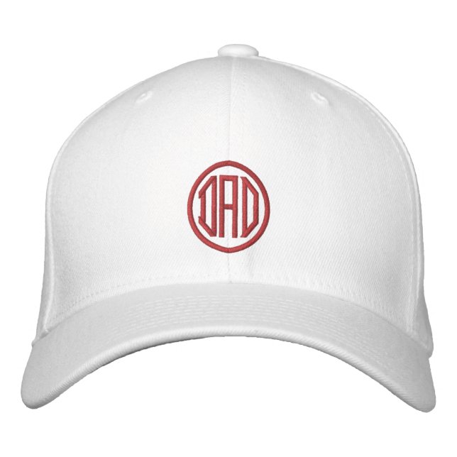Create Your Embroidered Custom Monogram DAD A01 Embroidered Hat (Front)