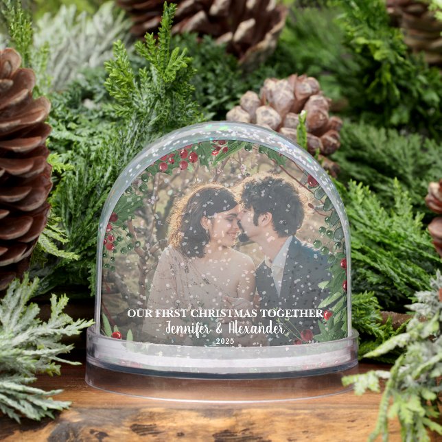 Create your First Christmas Together photo Snowglobe (Winter)