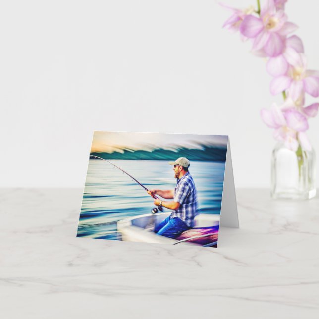 Create Your Fishing Photo Card (Orchid)