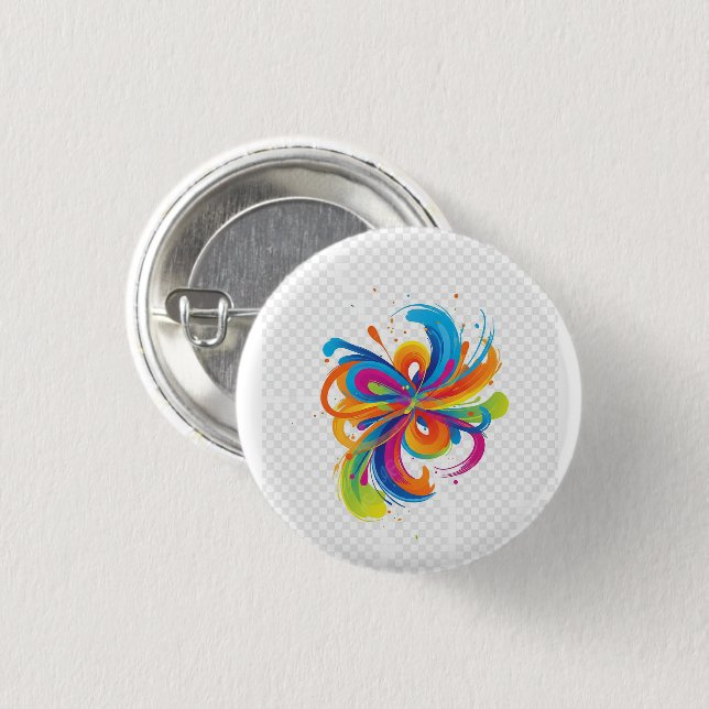 create your future-positive mindset 3 cm round badge (Front & Back)