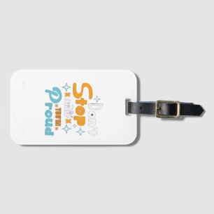 create your future-positive mindset luggage tag