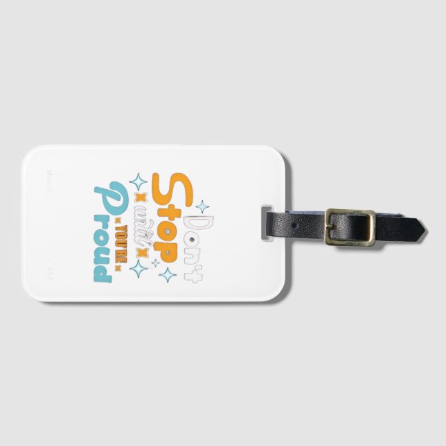 create your future-positive mindset luggage tag (Front Horizontal)