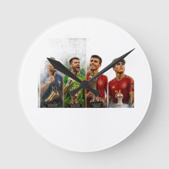 create your future-positive mindset round clock (Front)