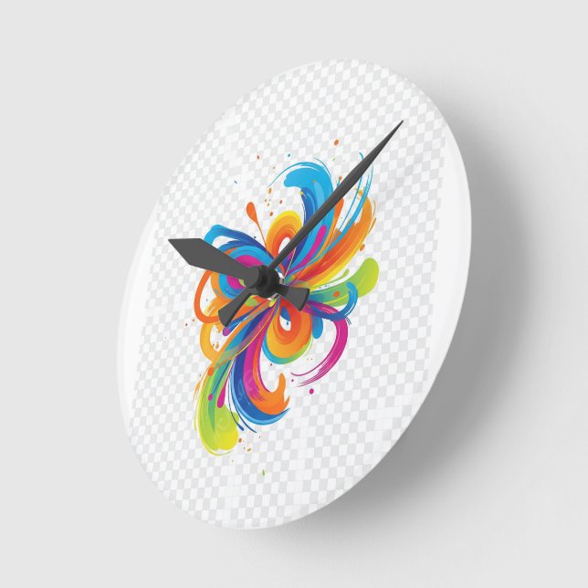 create your future-positive mindset round clock (Angle)