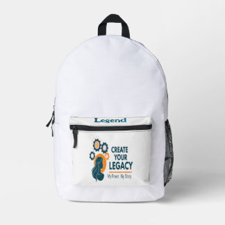 Create your legacy printed backpack