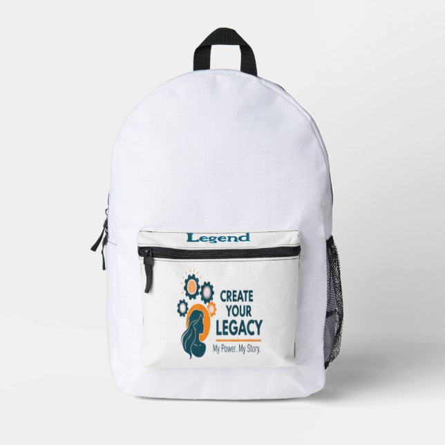 Create your legacy printed backpack (Front)