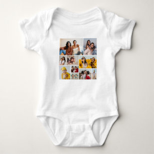 Create Your Own 10 Photo Collage Baby Bodysuit