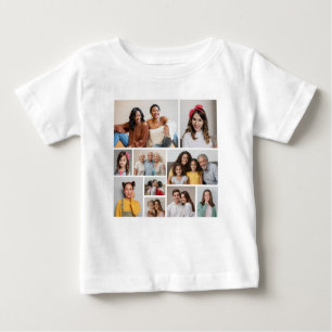 Create Your Own 10 Photo Collage Baby T-Shirt