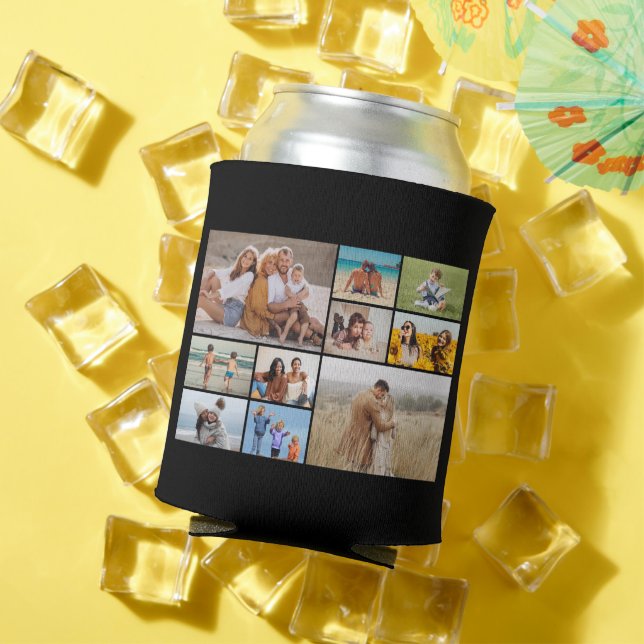 Create Your Own 10 Photo Collage Can Cooler (In Situ Summer)