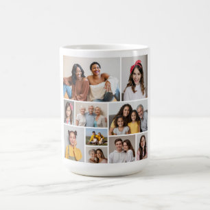 Create Your Own 10 Photo Collage Coffee Mug