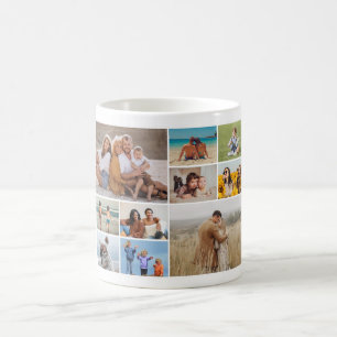 Create Your Own 10 Photo Collage Coffee Mug