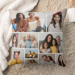 Create Your Own 10 Photo Collage  Cushion