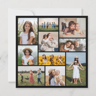 Create Your Own 10 Photo Collage Greeting Card