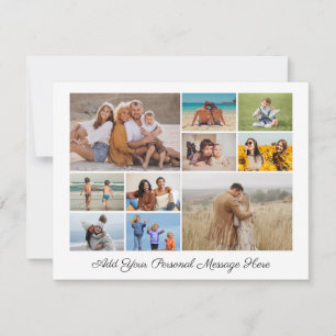 Create Your Own 10 Photo Collage Holiday Card