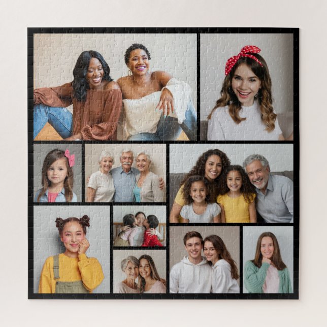 Create Your Own 10 Photo Collage Jigsaw Puzzle (Vertical)