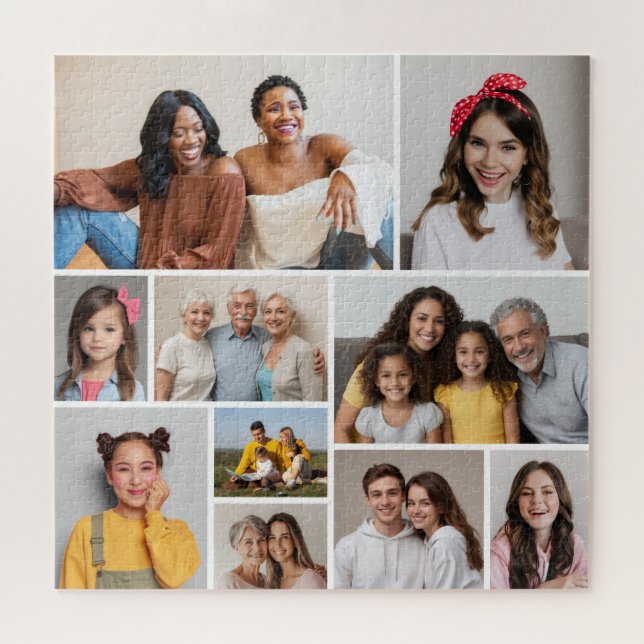 Create Your Own 10 Photo Collage Jigsaw Puzzle (Horizontal)