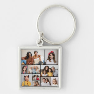 Create Your Own 10 Photo Collage Key Ring