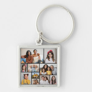 Create Your Own 10 Photo Collage Key Ring