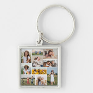 Create Your Own 10 Photo Collage Key Ring
