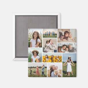 Create Your Own 10 Photo Collage Magnet