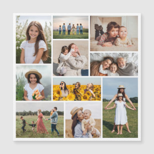 Create Your Own 10 Photo Collage Magnetic Card