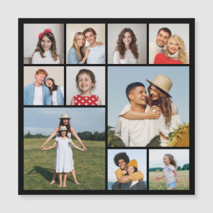 Create Your Own 10 Photo Collage Magnetic Card