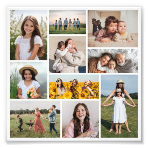 Create Your Own 10 Photo Collage Photo Enlargement Print